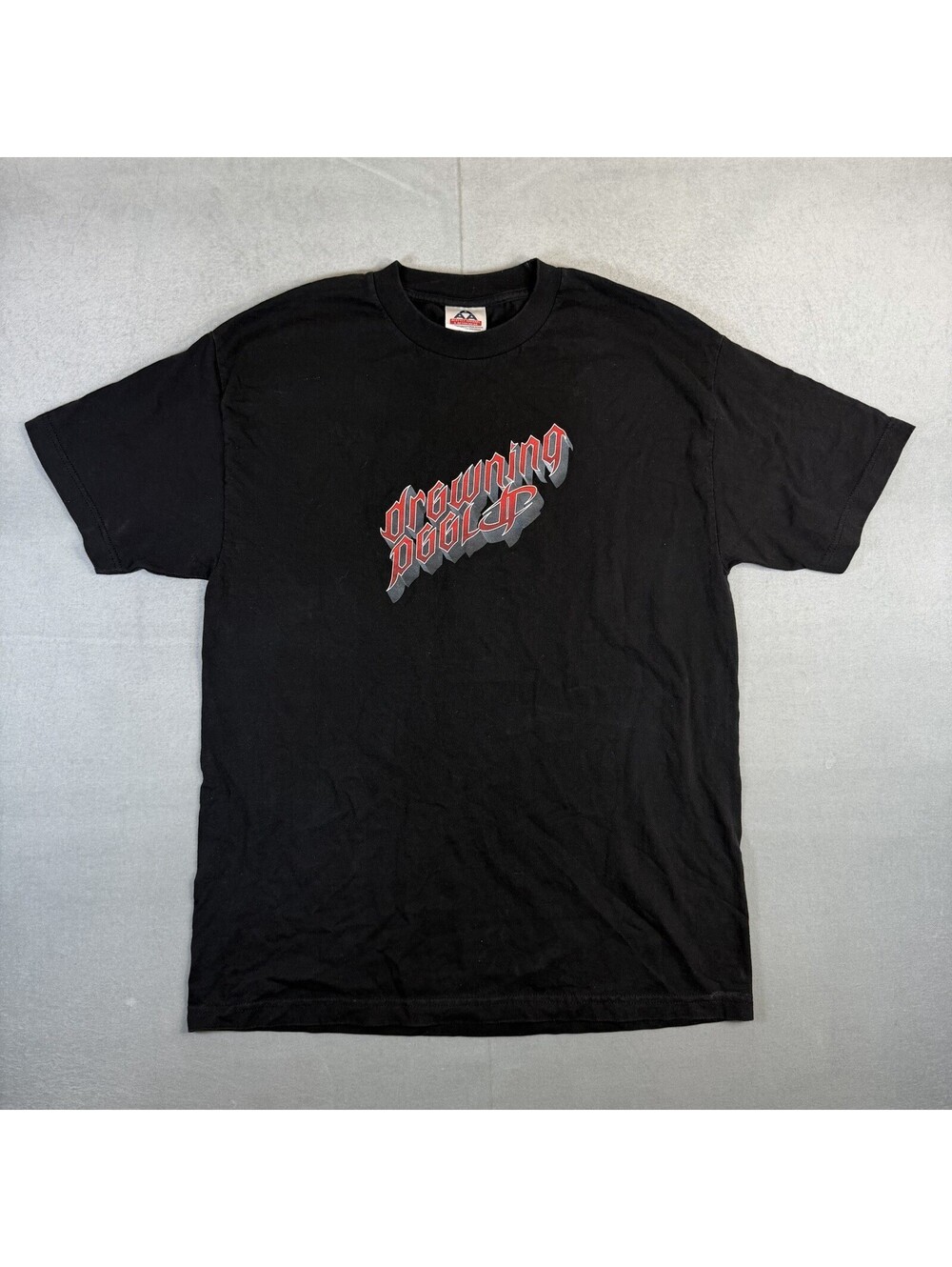 VTG Drowning Pool T Shirt Mens Large Black Double Sided Sinner Metal Band Tee